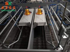 Clogán Cailíní Muice Galvanized Do Trealamh Feirmeoireachta Muc